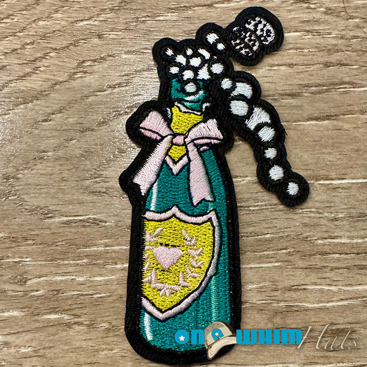 Champagne Embroidered Iron-On Patch