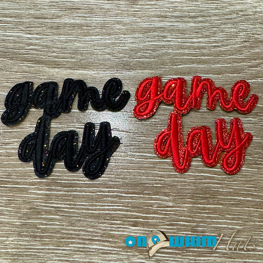 Sparkly Gameday Embroidered Iron-On Patch