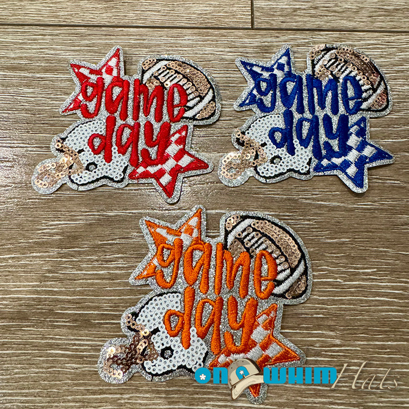 Football Gameday Embroidered Iron-On Patch