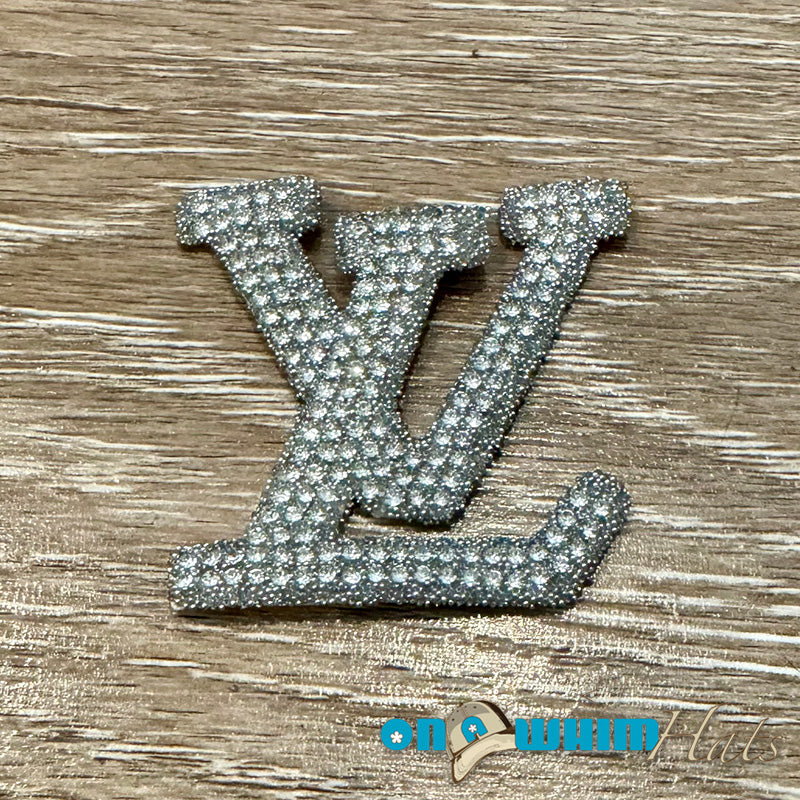 LV Rhinestone Designer Inspired Iron-On Patch