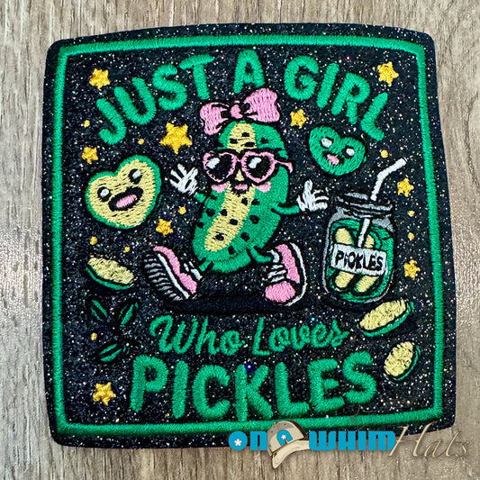 Love Pickles Embroidered Iron-On Patch