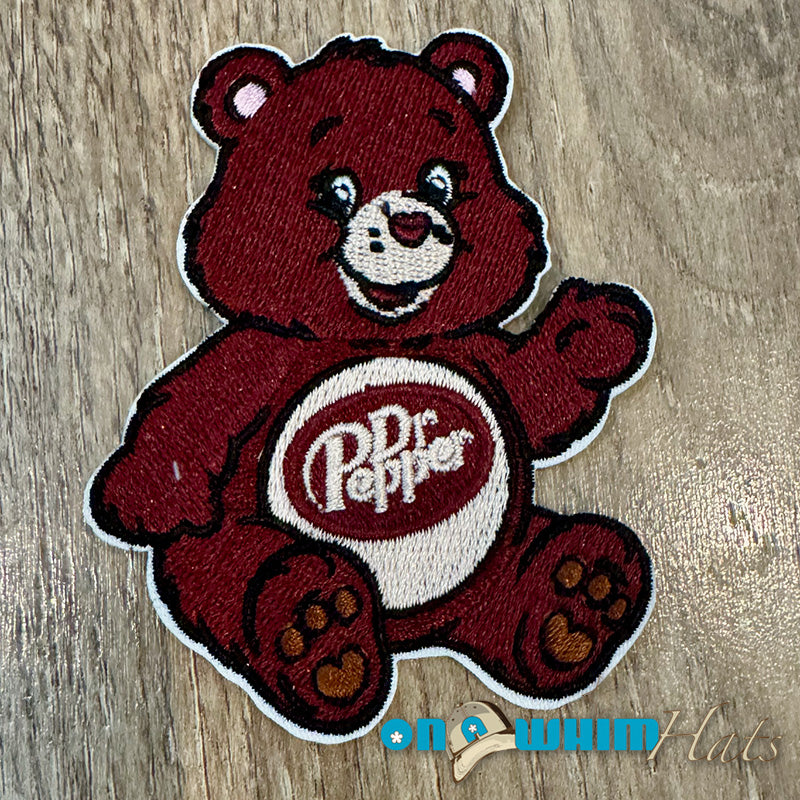 Dr Pepper Care Bear Iron-On Patch