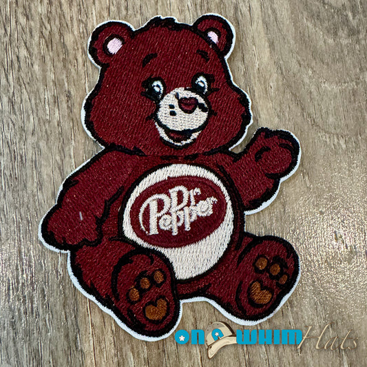 Dr Pepper Care Bear Iron-On Patch