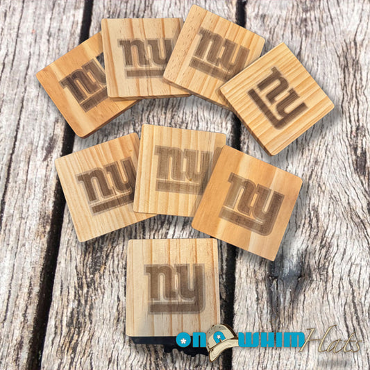 Custom Laser Engraved Team Coasters - Set of 4