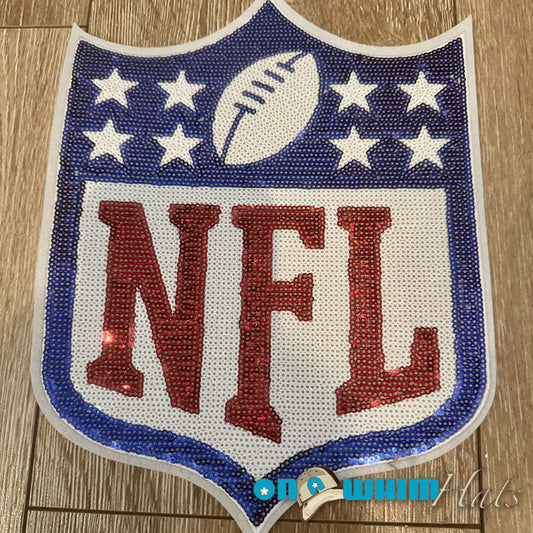X-L NFL Sequin Iron-On Patch