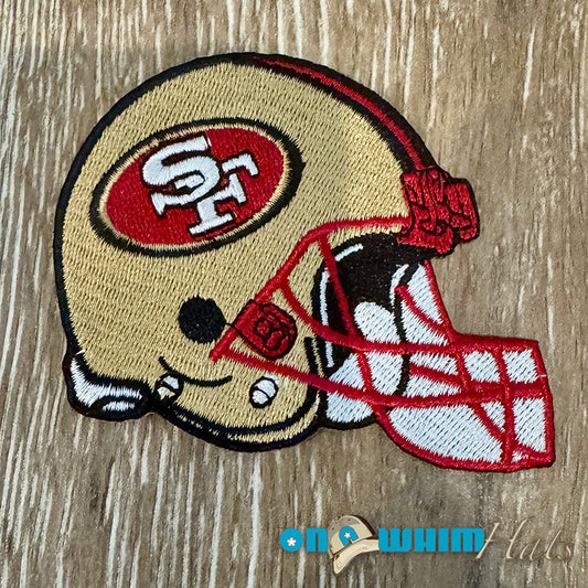 49ers Helmet Embroidered Iron-On Patch