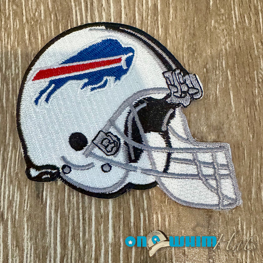 Bills Helmet Embroidered Iron-On Patch