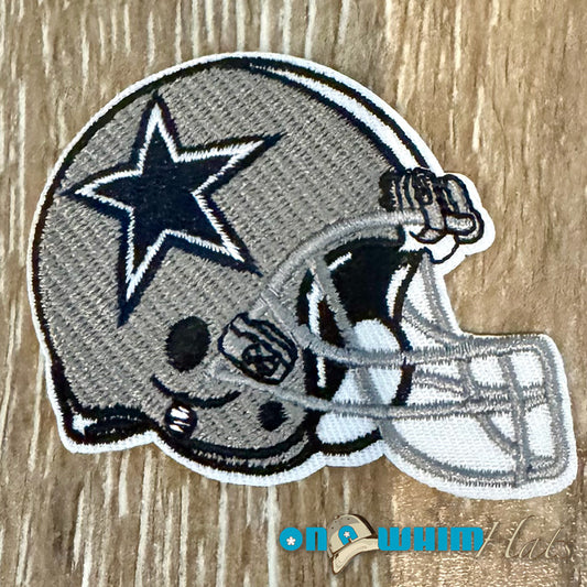 Cowboys Helmet Embroidered Iron-On Patch