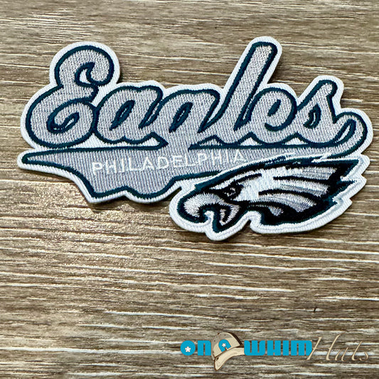 Eagles Script Embroidered Iron-On Patch