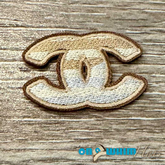 Designer Inspired CC Small Patch - Beige