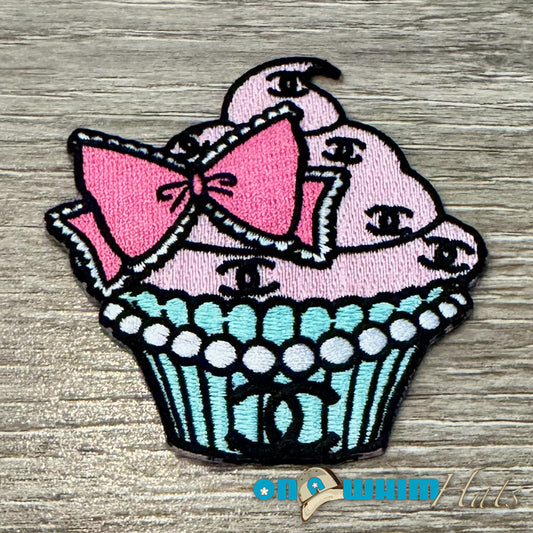 Designer Inspired CC Cupcake Embroidered Iron-On Patch