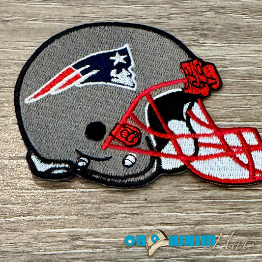 Patriots Helmet Embroidered Iron-On Patch
