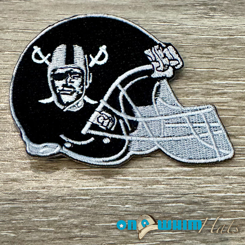 Raiders Helmet Embroidered Iron-On Patch
