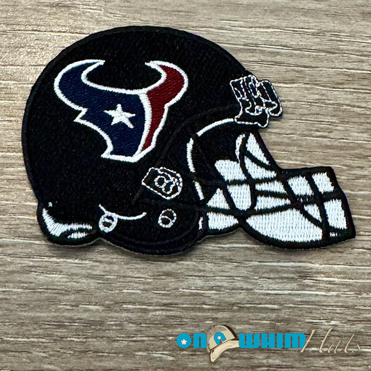 Texans Helmet Embroidered Iron-On Patch