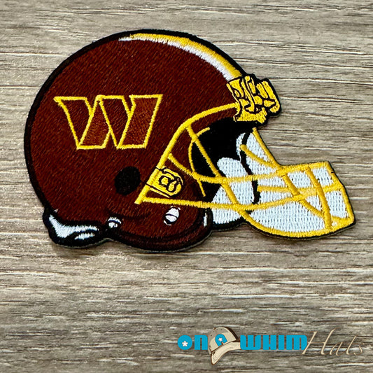 Commanders Helmet Embroidered Iron-On Patch