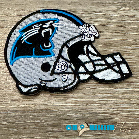 Panthers Helmet Embroidered Iron-On Patch