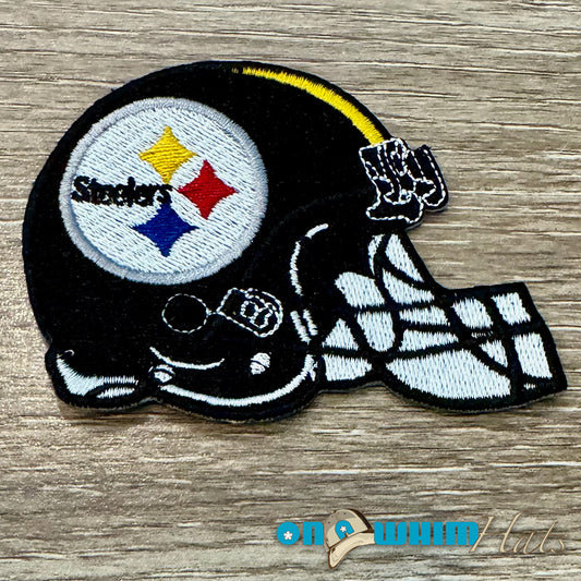 Steelers Helmet Embroidered Iron-On Patch
