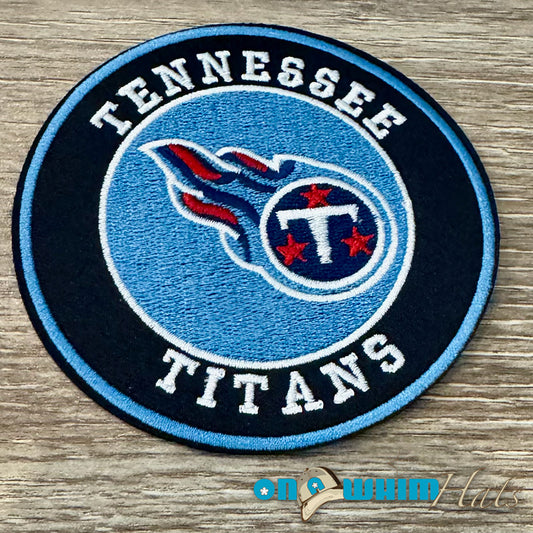 Titans Round Embroidered Iron-On Patch
