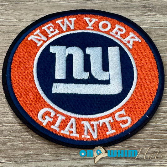 Giants Round Embroidered Iron-On Patch