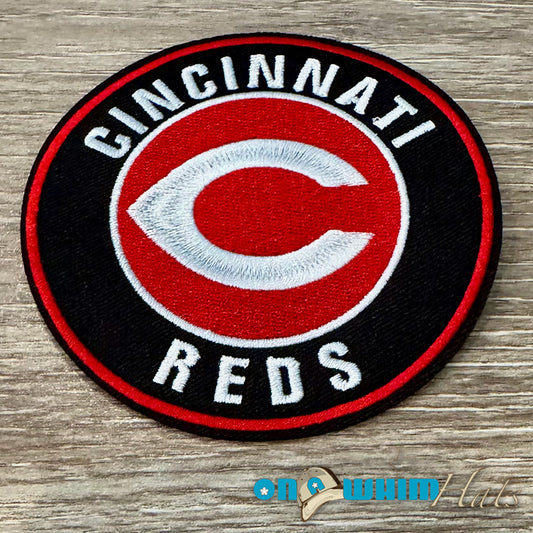 Reds Round Iron-On Patch
