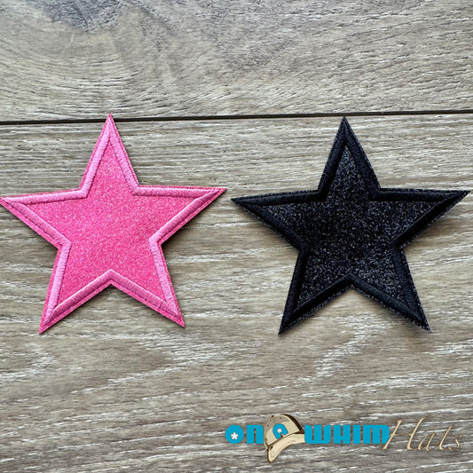 Sparkly Star Iron-On Patch