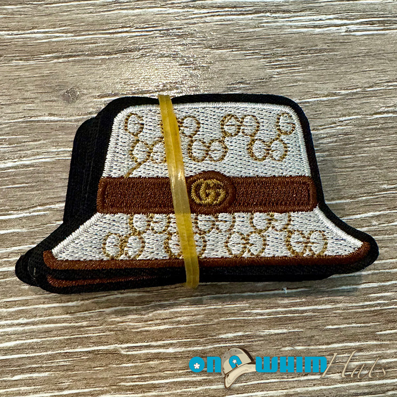 Designer Inspired Gucci Hat Embroidered Iron-On Patch