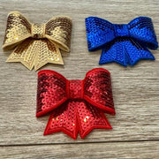 On A Whim Hats 3-D Sequin Bows Iron-On Patches