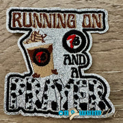 On A Whim Hats 7 Brew Iron-On Patch