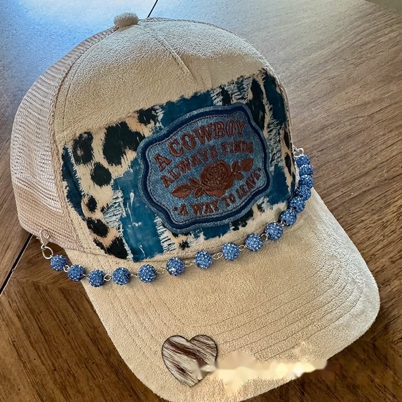 On A Whim Hats A Cowboy Always Finds a Way to Leave Handmade Vegan Suede Hat