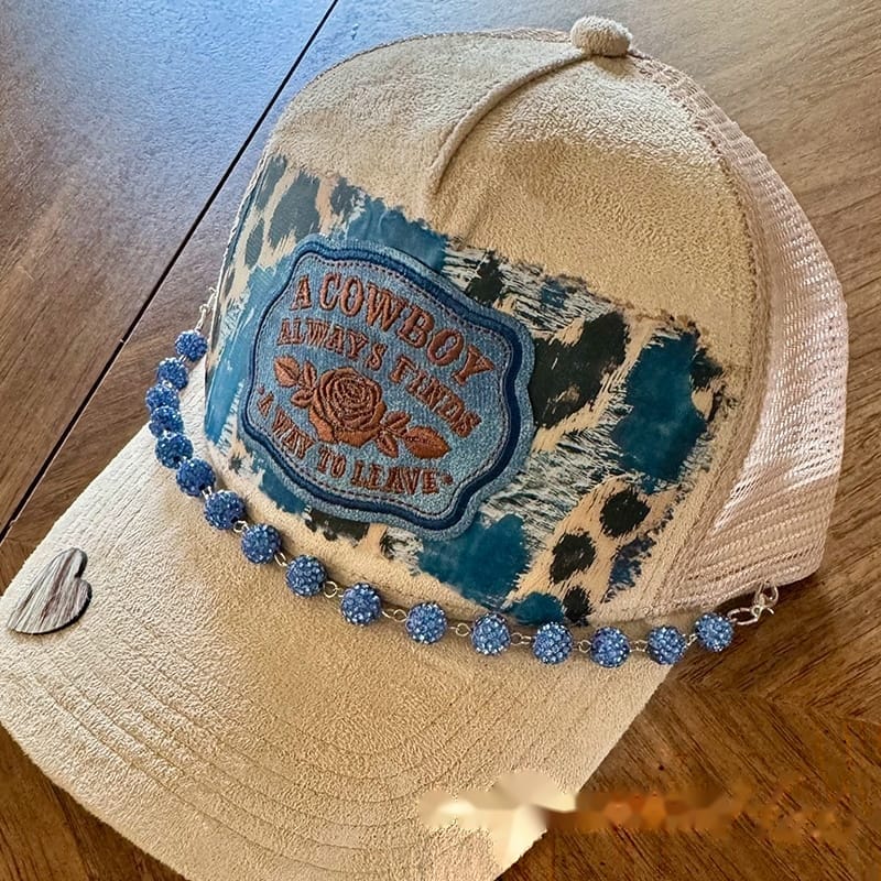On A Whim Hats A Cowboy Always Finds a Way to Leave Handmade Vegan Suede Hat