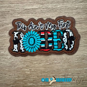 On A Whim Hats Ain't my First Rodeo Iron-On Patch