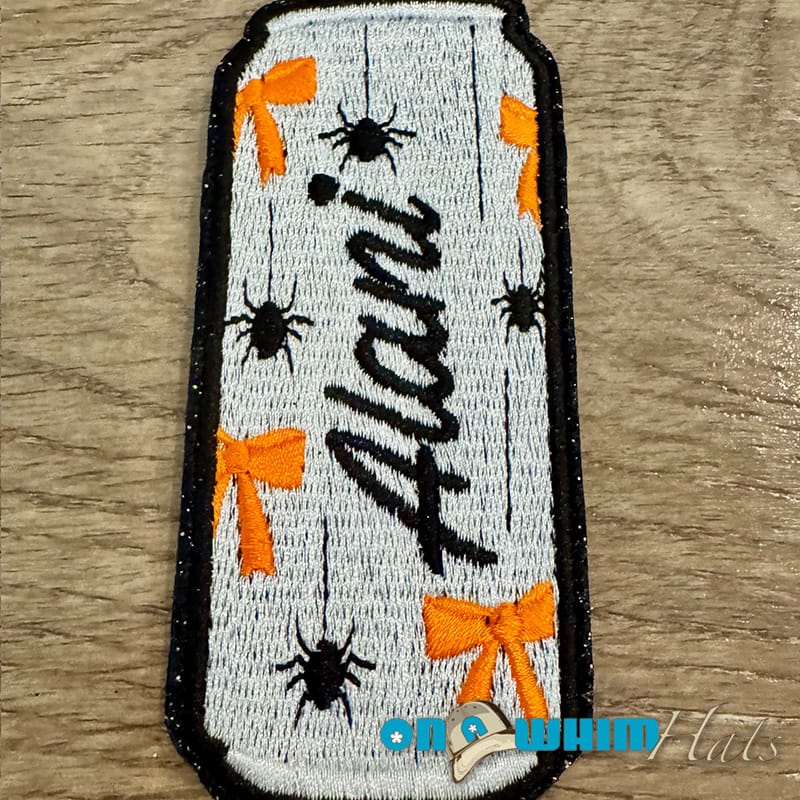 On A Whim Hats Alani Halloween Iron-On Patch