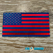 On A Whim Hats American Flag Acrylic Iron-On Patch