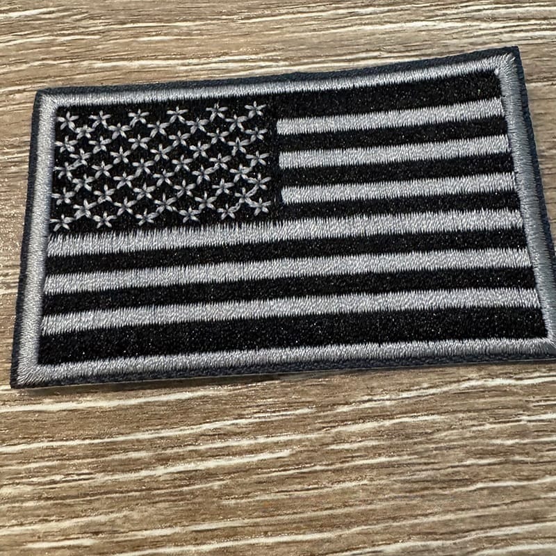 On A Whim Hats American Flag Embroidered Patch