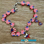 On A Whim Hats American Flag Hat Chain