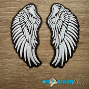 On A Whim Hats Angel Wings Iron-On Patch