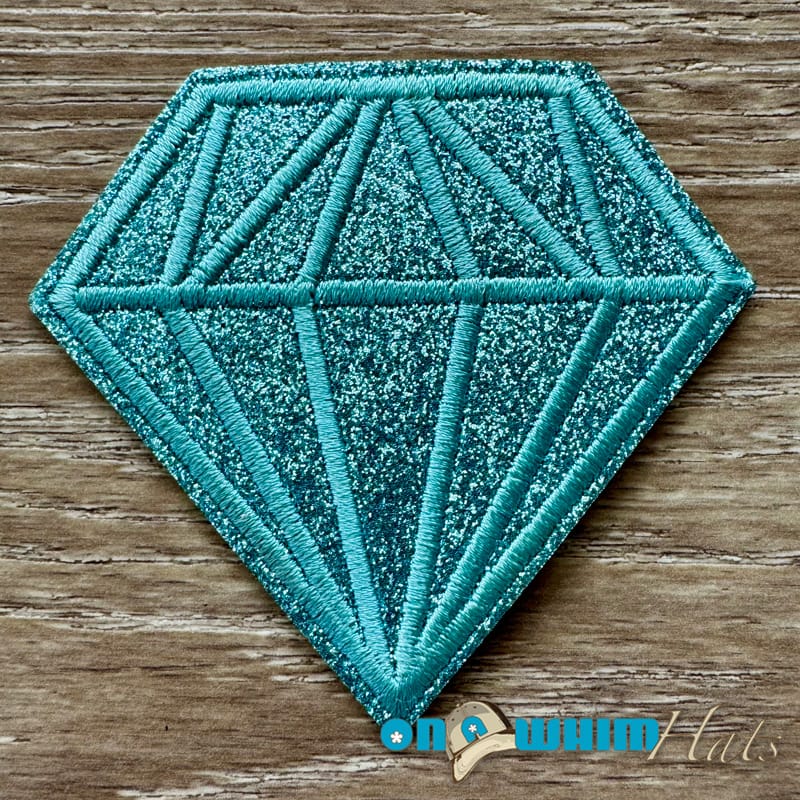 On A Whim Hats Diamond Iron-On Patch