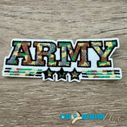 On A Whim Hats Army Embroidered Iron-On Patch