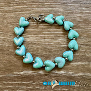 On A Whim Hats Baby Blue Heart Hat Chain