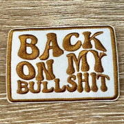 On A Whim Hats Back on my BS Embroidered Iron-On Patch