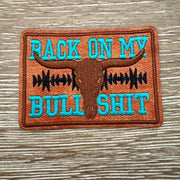 On A Whim Hats Back on my BS Leather Iron-On Patch