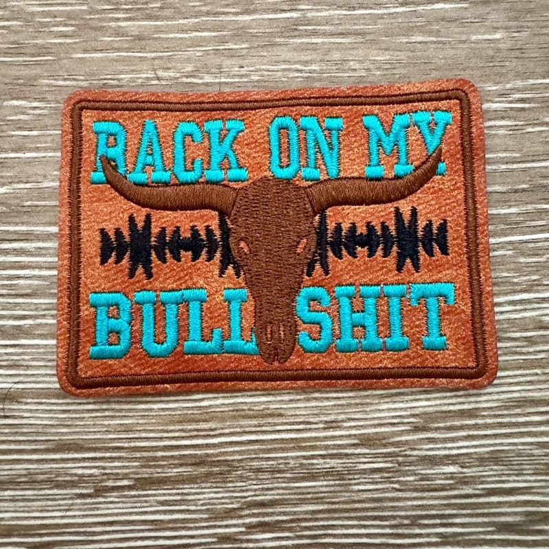 On A Whim Hats Back on my BS Leather Iron-On Patch