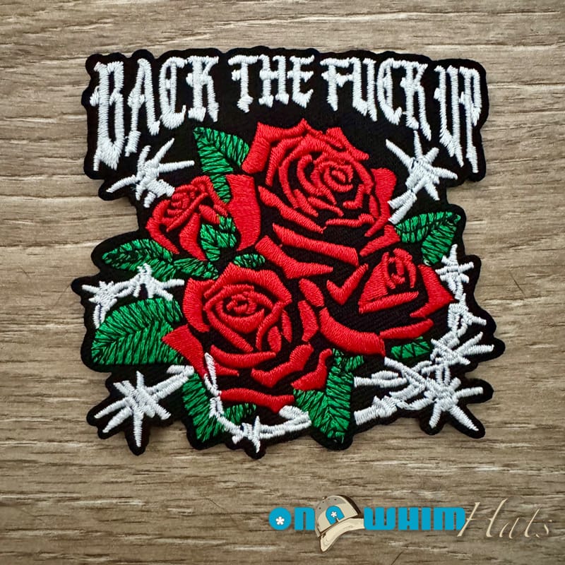 On A Whim Hats Back Up Iron-On Patch