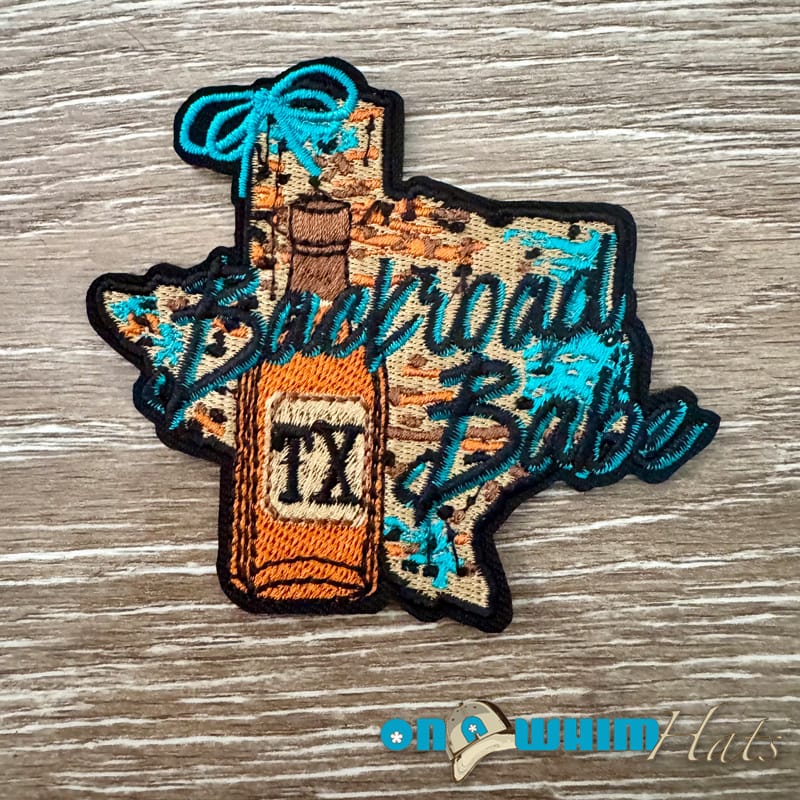 On A Whim Hats Backroad Babe Iron-On Patch