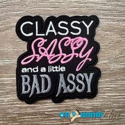 On A Whim Hats Bad Assy Iron-On Patch