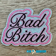 On A Whim Hats Bad Bitch Iron-On Patch
