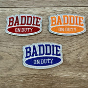 On A Whim Hats Baddie on Duty Iron-On Patch