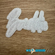 On A Whim Hats Baddie Sequin Iron-On Patch
