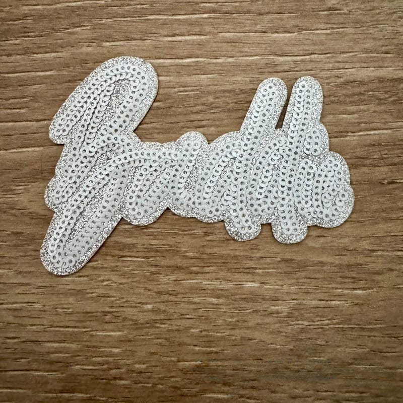 On A Whim Hats Baddie Sequin Iron-On Patch