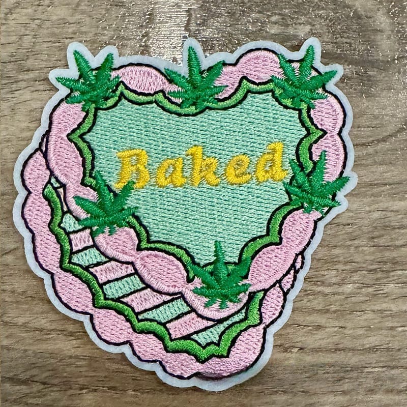 On A Whim Hats Baked  Iron-On Patch
